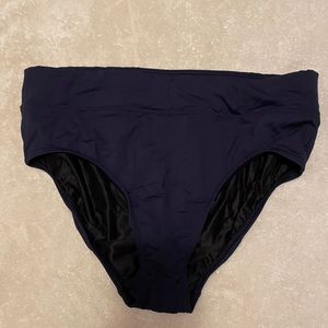 Lands’ End high waist bikini bottom